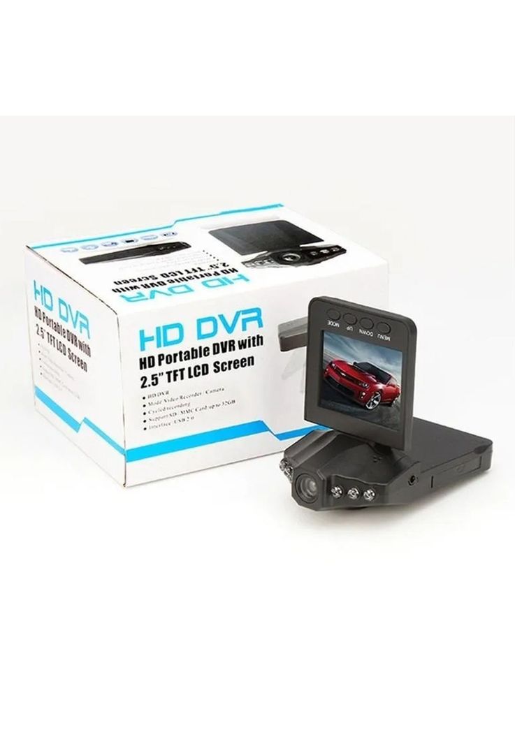 Cámara Seguridad Automóvil DVR Negro-2