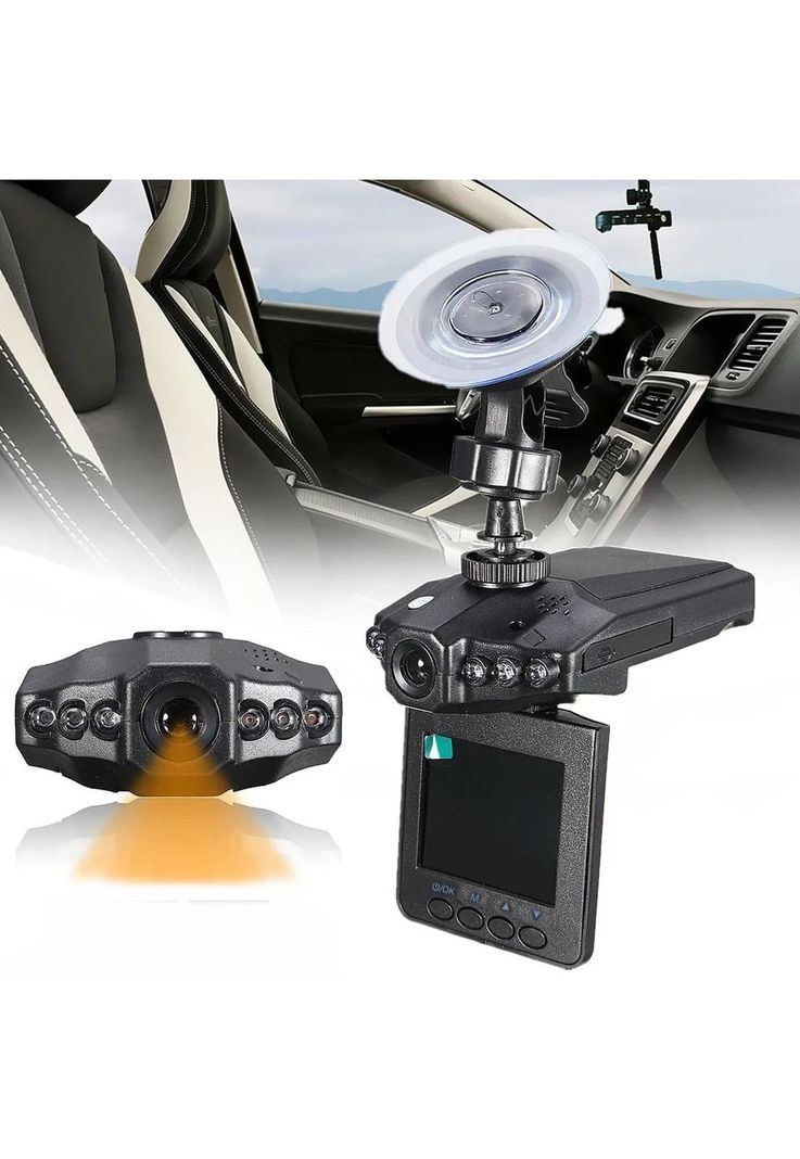 Cámara Seguridad Automóvil DVR Negro-4