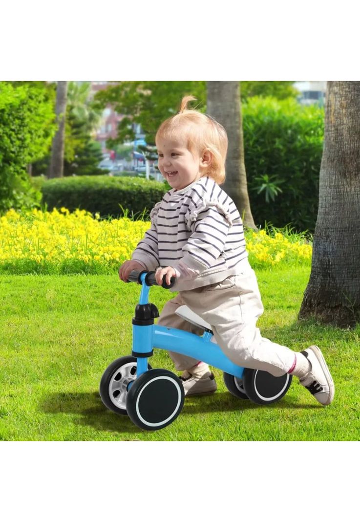 Mini Triciclo Equilibrio Aprendizaje Infantil Celeste-5