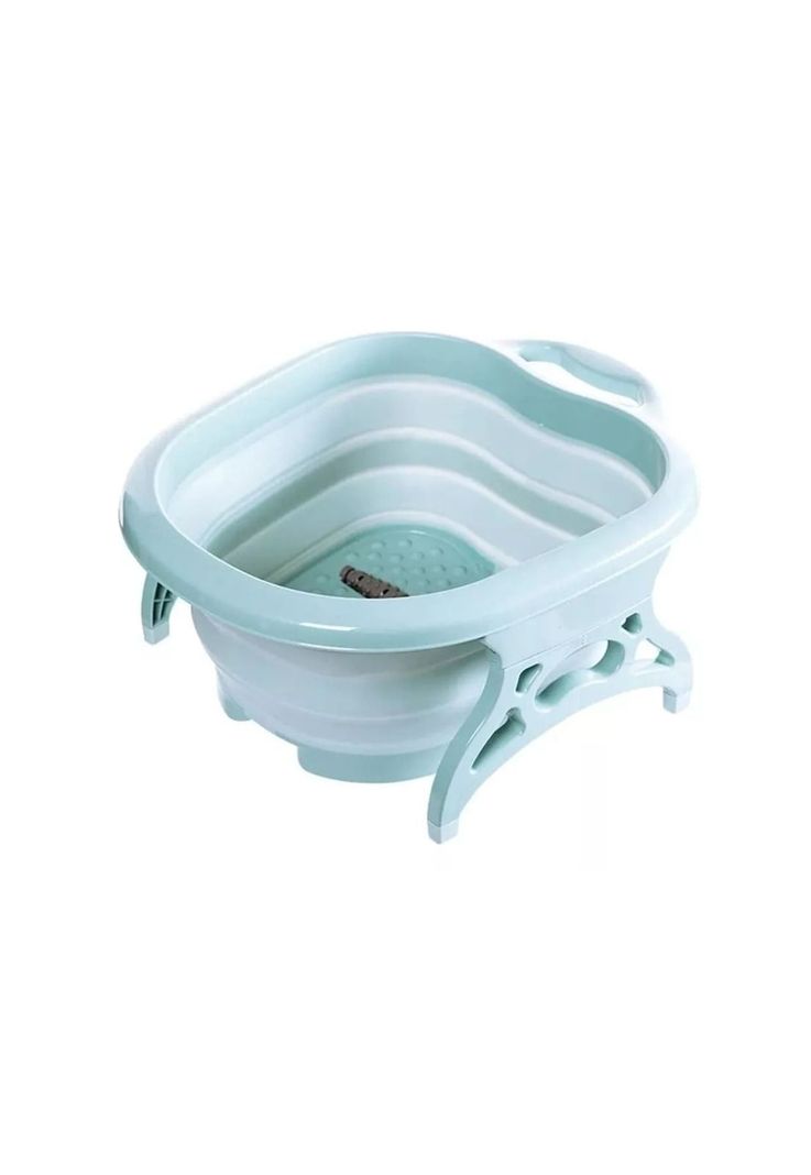 Masajeador Spa Pedicura Pies Plegable Celeste-0