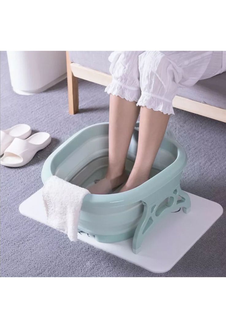 Masajeador Spa Pedicura Pies Plegable Celeste-4