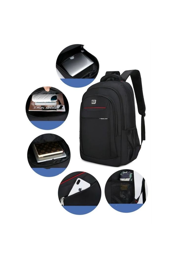 Mochila Notebook Impermeable 60 LT Negro-2
