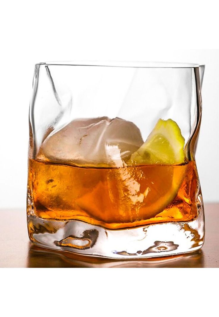 Set 6 Vasos Whisky Dundee Vidrio Irregular 250 ML-2