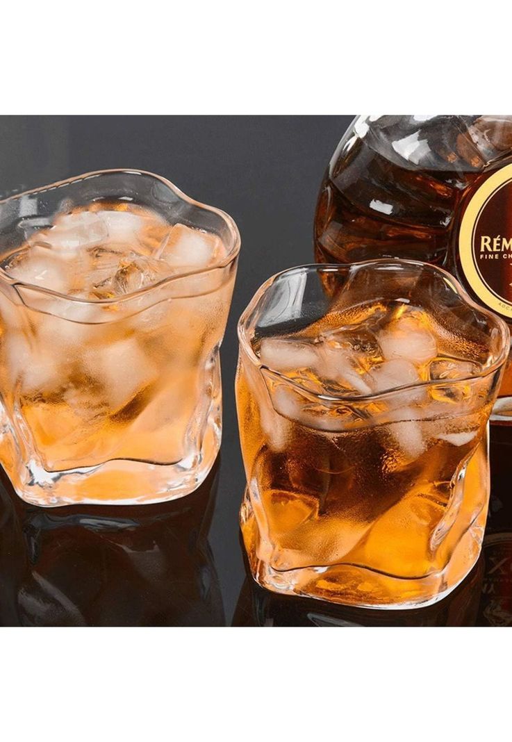 Set 6 Vasos Whisky Dundee Vidrio Irregular 250 ML-5