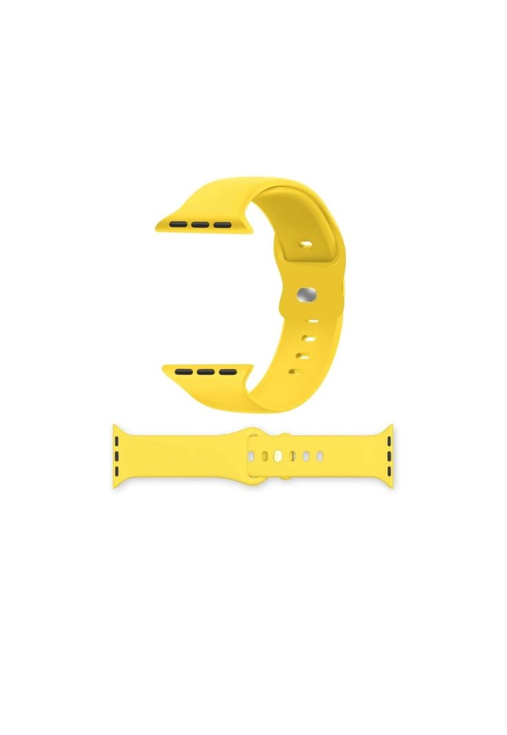 Correa Apple Watch Silicona Amarillo S/M 42x44x45 MM-3