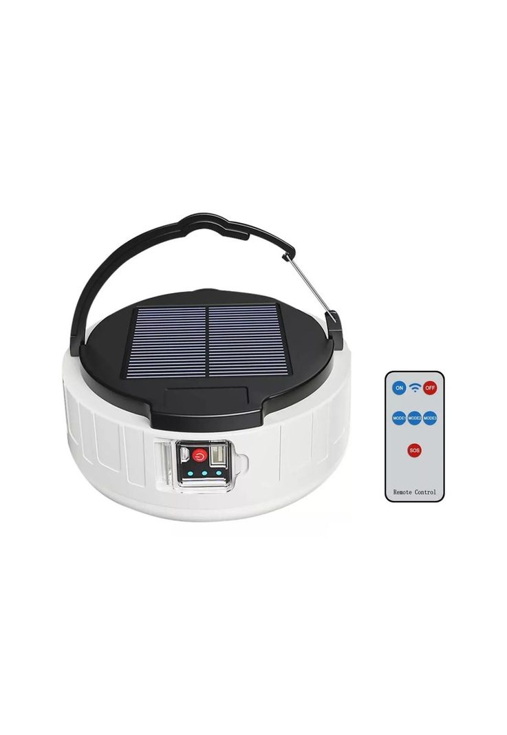Lámpara Solar Emergencia Recargable Cargador USB Control Remoto-0