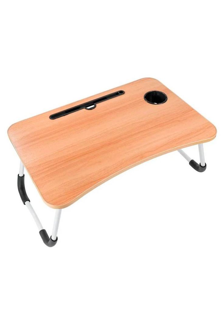 Bandeja Mesa Madera Notebook Posa Vaso Café-0