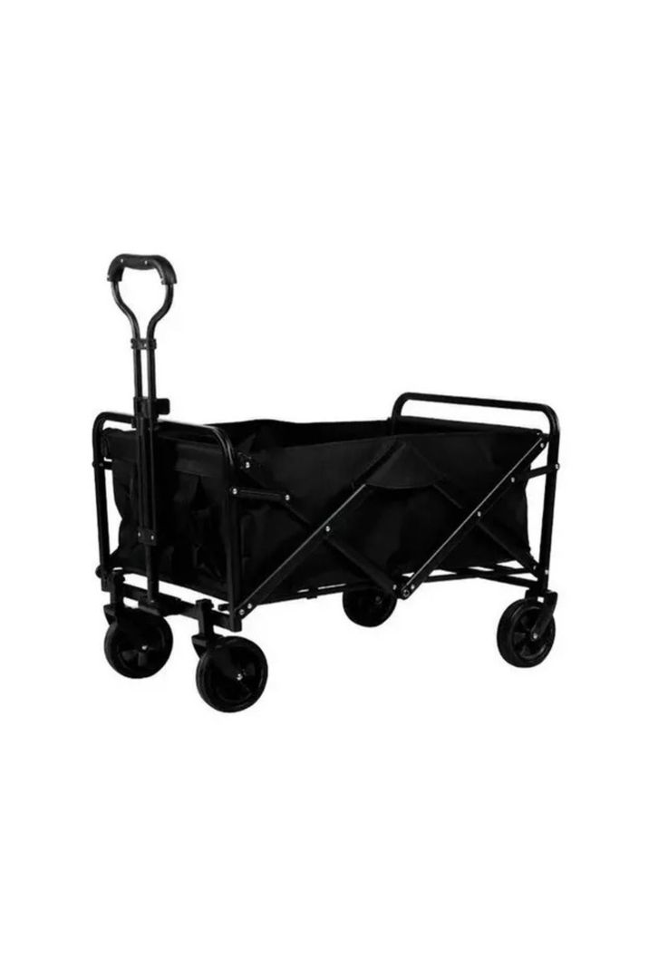 Carrito Compras Plegable Camping Pro Max Negro-0