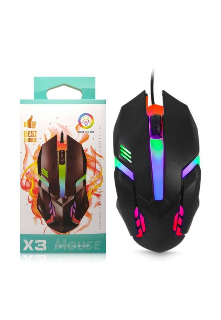 Mouse RGB Gamer Colores Profesional-4