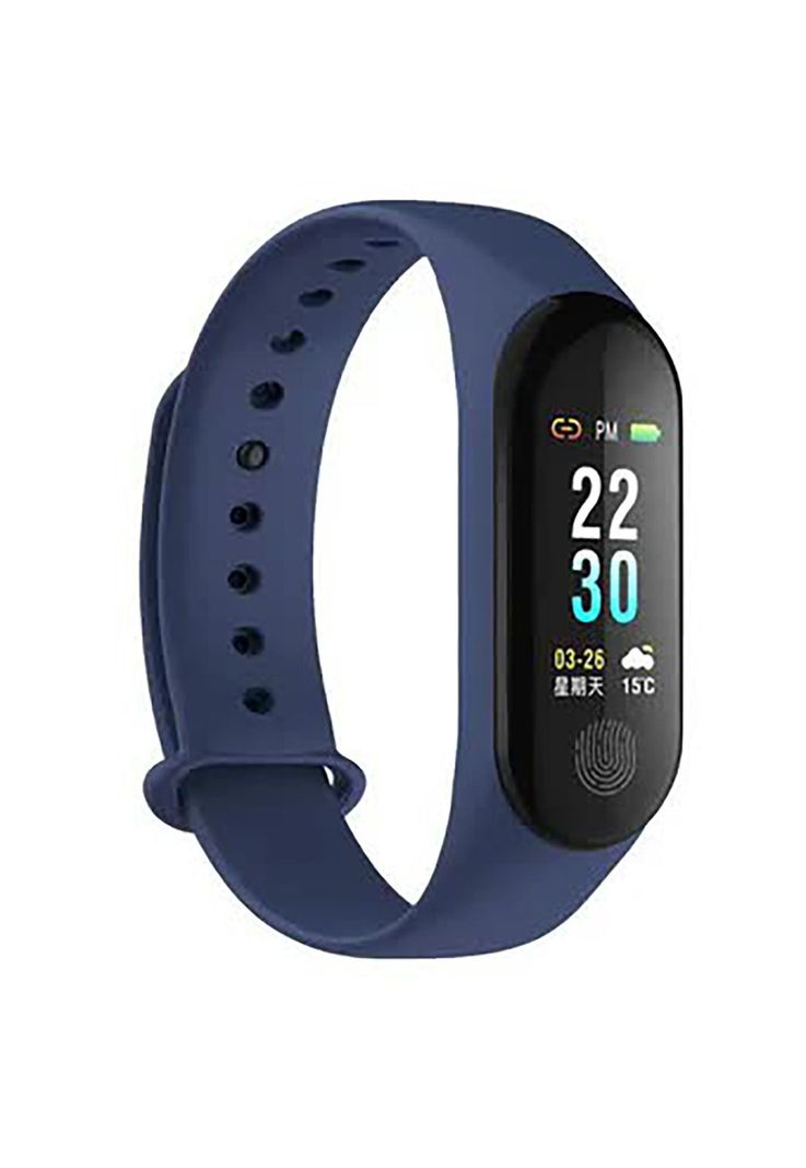 Reloj Inteligente Smart Band Bluetooth Azul-0