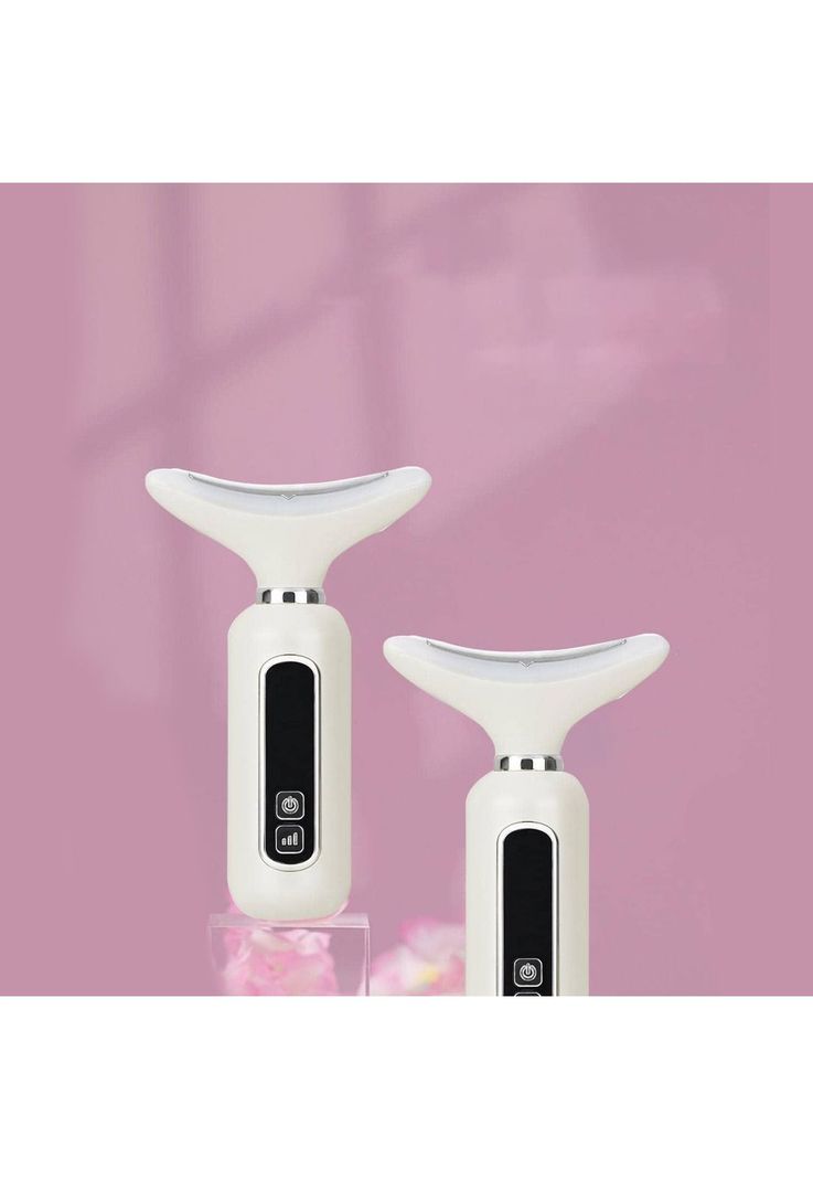 Masajeador Reductivo SkinCare Cuello Rostro Ultrasónico Blanco-1