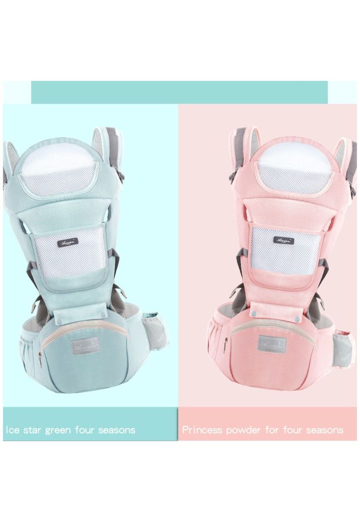 Mochila Porta Bebes Ergonómica Asiento Multifuncional 6 En 1 Rosado-6