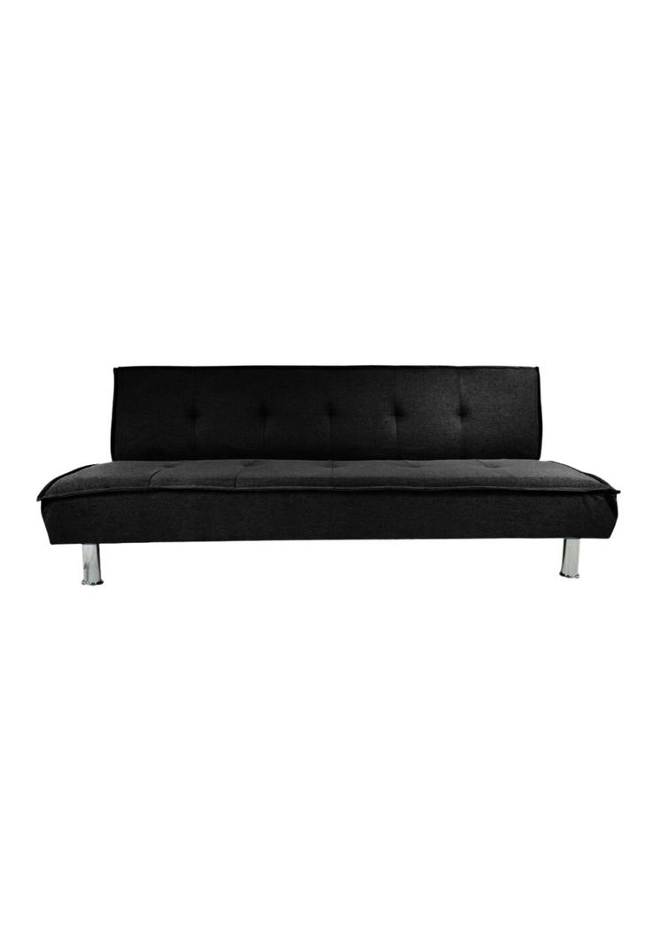 Futón Sofá Cama Ajustable 170x50x40 CM Negro-0