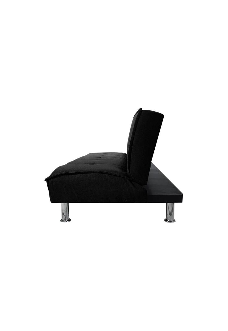 Futón Sofá Cama Ajustable 170x50x40 CM Negro-1