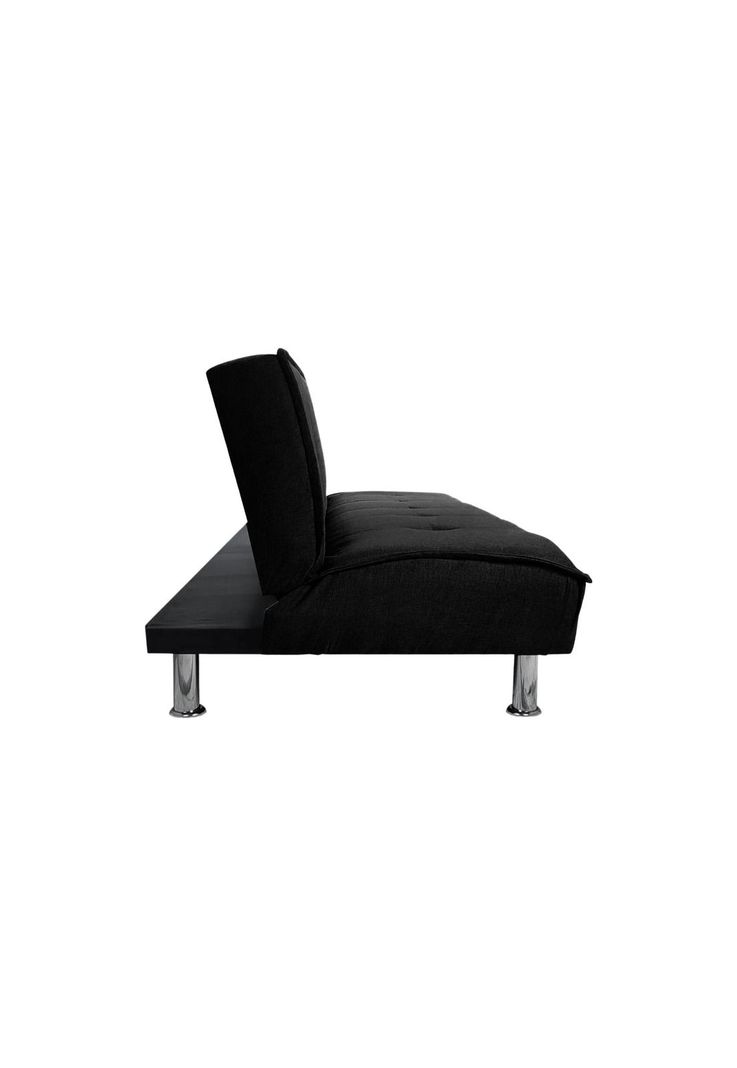 Futón Sofá Cama Ajustable 170x50x40 CM Negro-2