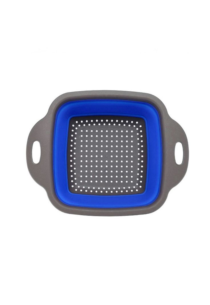 Pack 2 Coladores Escurridor Rectangular Cocina Azul-1