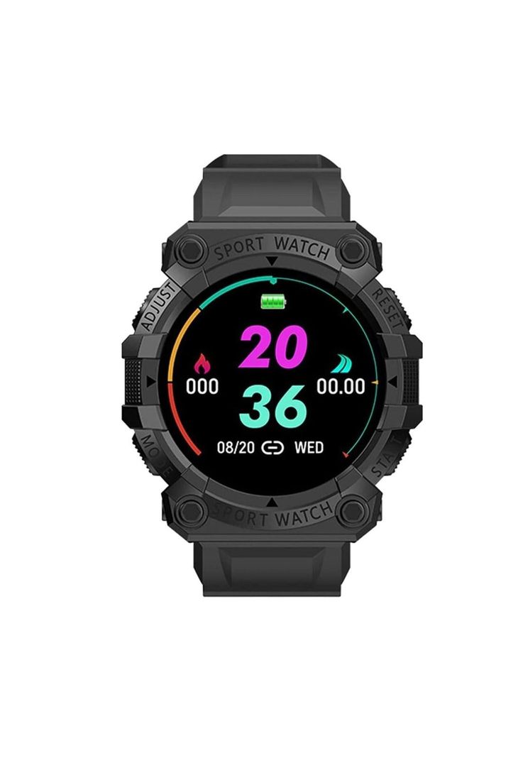 Reloj Smart Band Carga USB Deportivo Negro-0