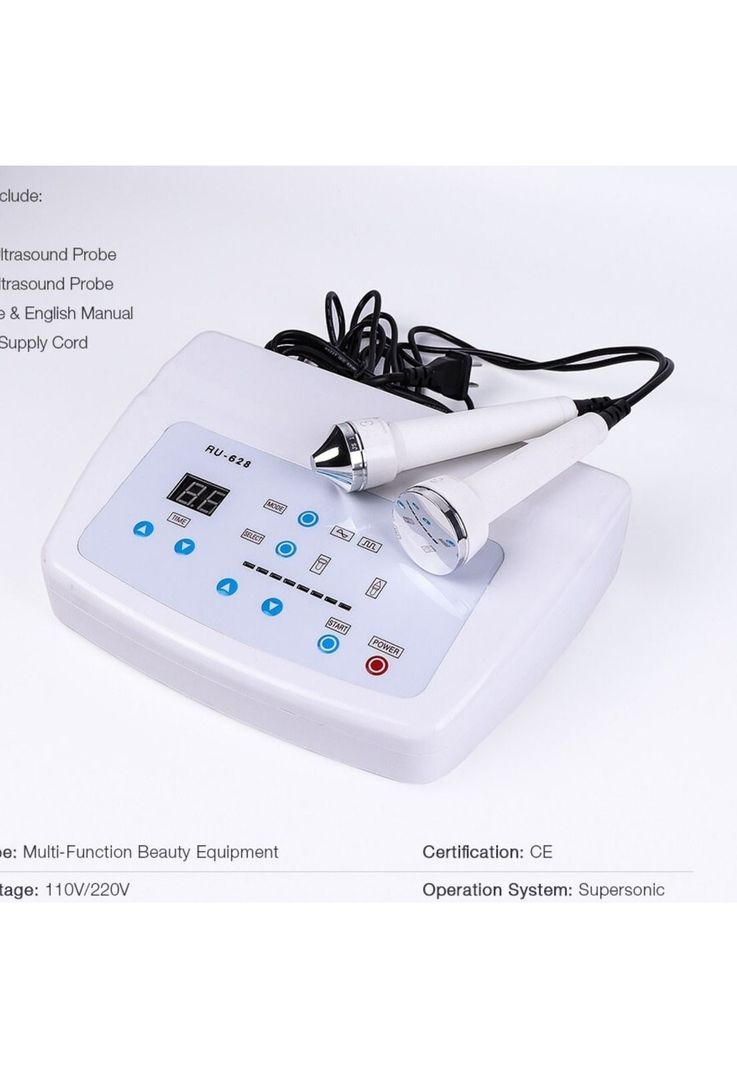 Máquina Ultrasonido Vibración Masaje Facial Corporal Supersonic-3