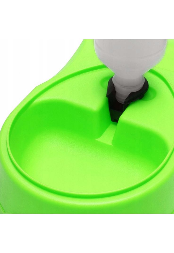 Dispensador Plato Agua Comida Mascotas Verde-3