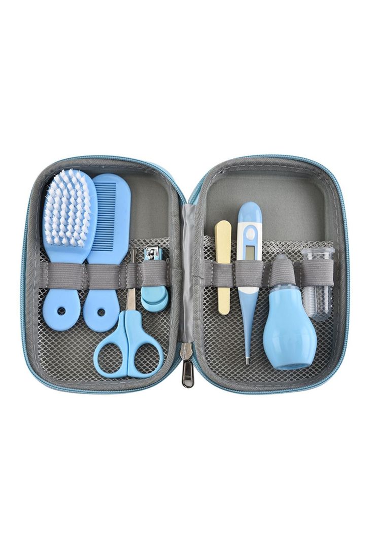Set Cuidados Manicure Bebés 8 Piezas Celeste-0