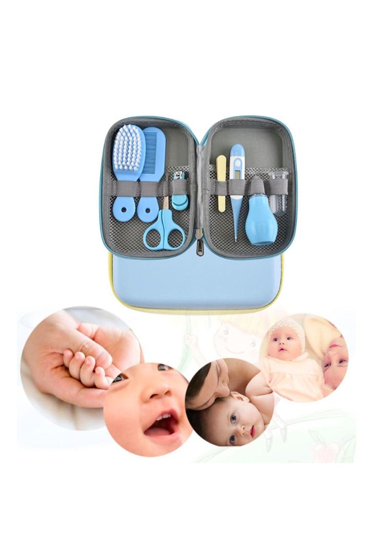 Set Cuidados Manicure Bebés 8 Piezas Celeste-4