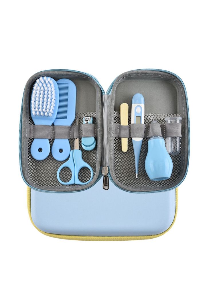 Set Cuidados Manicure Bebés 8 Piezas Celeste-5