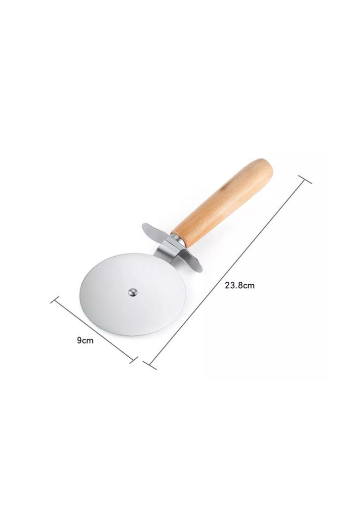 Cortador Rueda Masas Pizzas Acero 20 CM-2