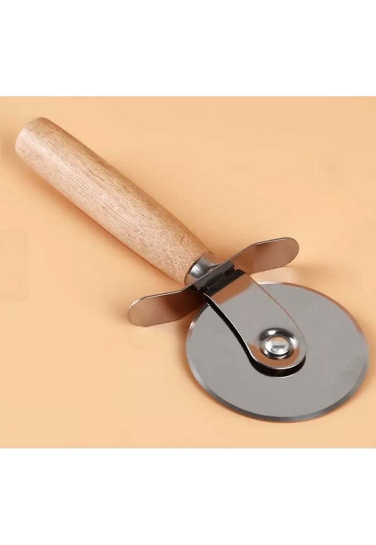 Cortador Rueda Masas Pizzas Acero 20 CM-3
