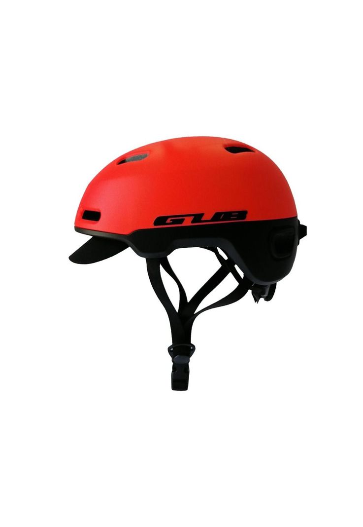 Casco Bicicleta City Visera Profesional M Naranjo-2