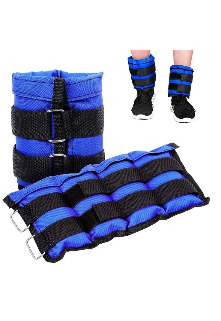 Pesas Deportivas Tobillos Muñeca 4 KG Azul-4