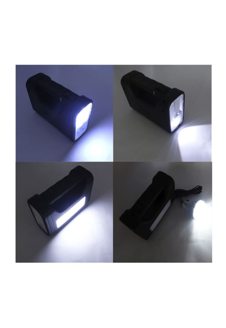 Kit Solar Portátil Recargable Incluye 3 Ampolletas + Cable 4 En 1-1