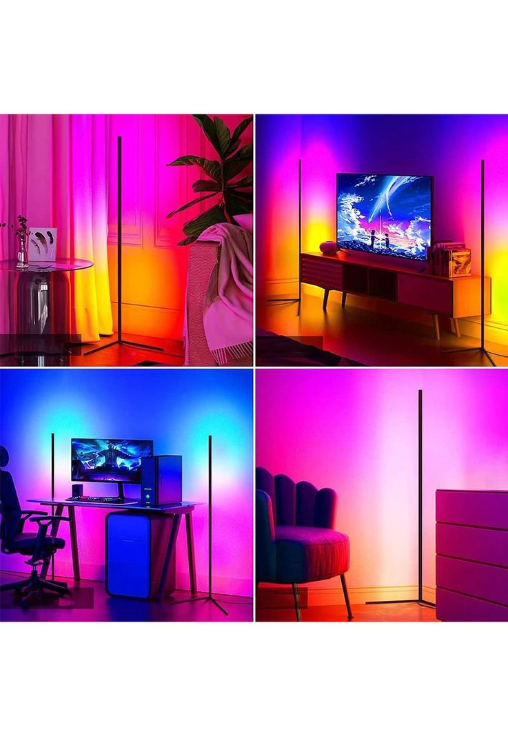 Lámpara Pie LED RGB Control Remoto 130 CM-4