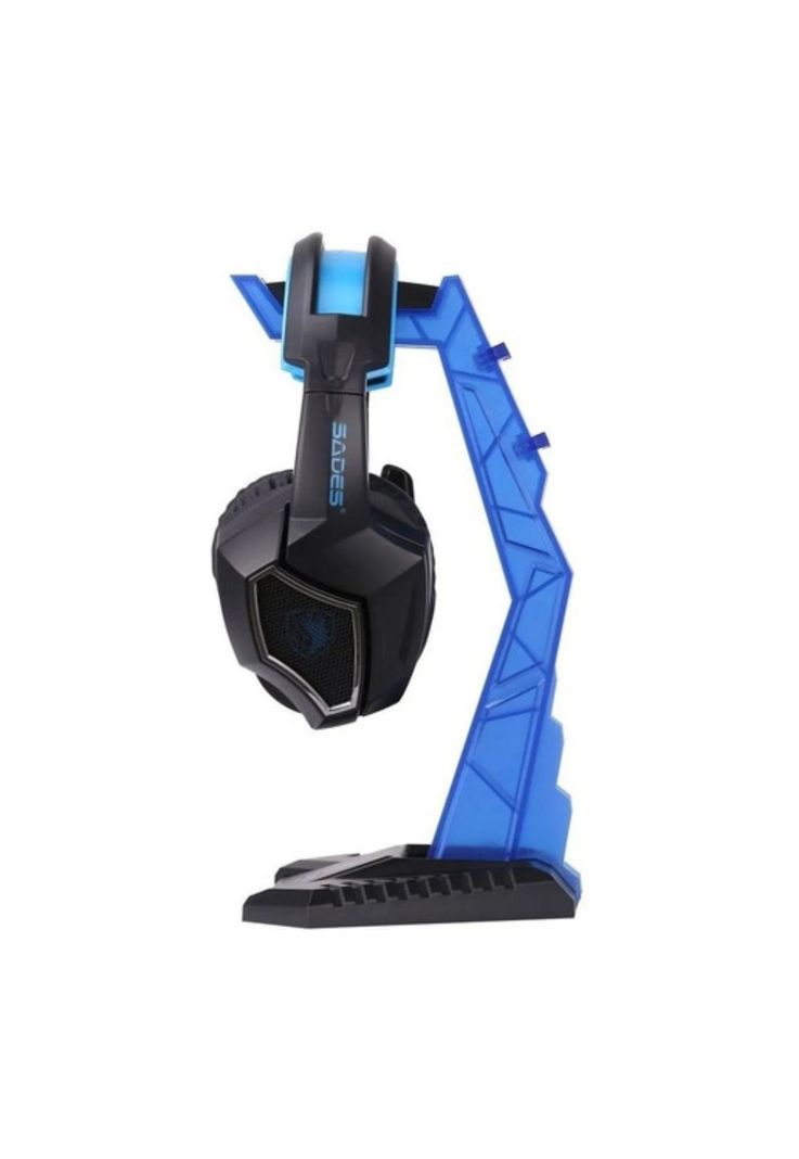Base Soporte Audífonos PRO Gamer Azul-2