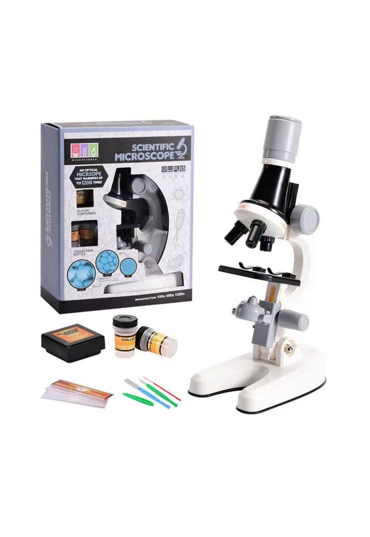 Microscopio Educativo Juguete Niños Kit Accesorios-0