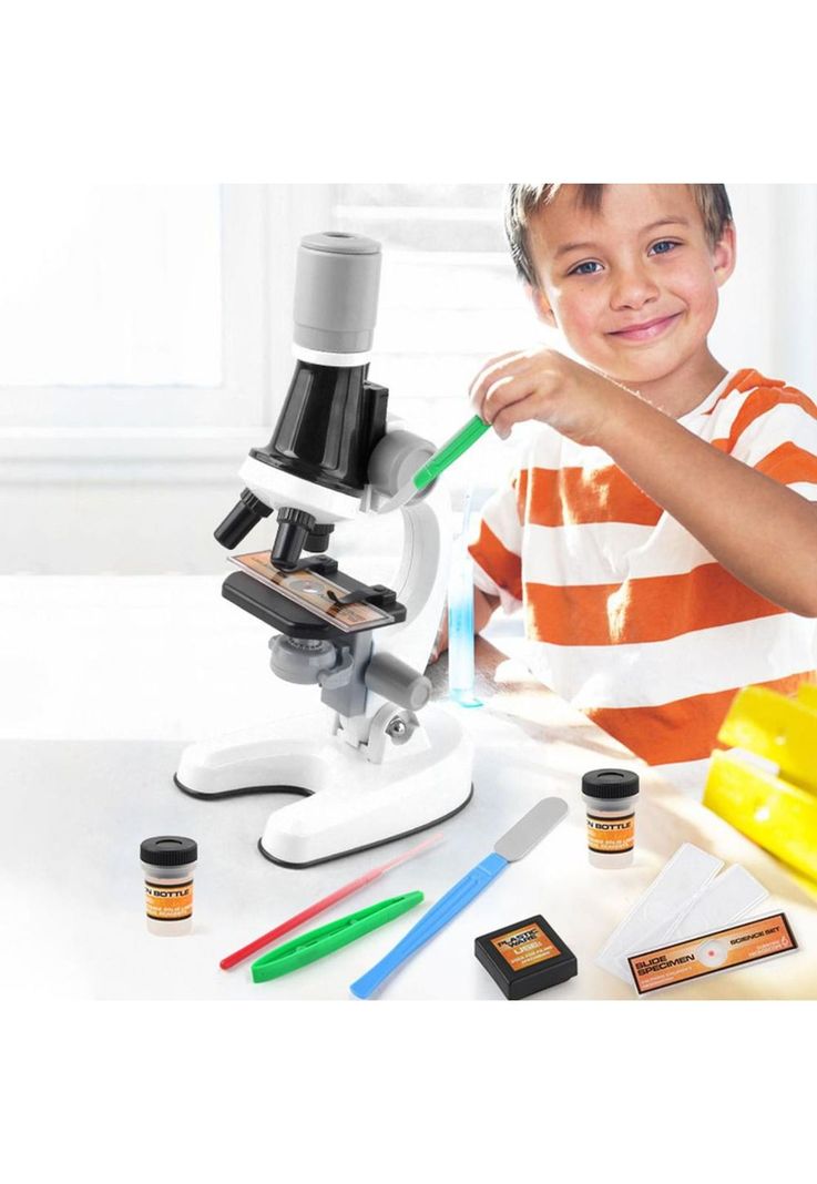 Microscopio Educativo Juguete Niños Kit Accesorios-7
