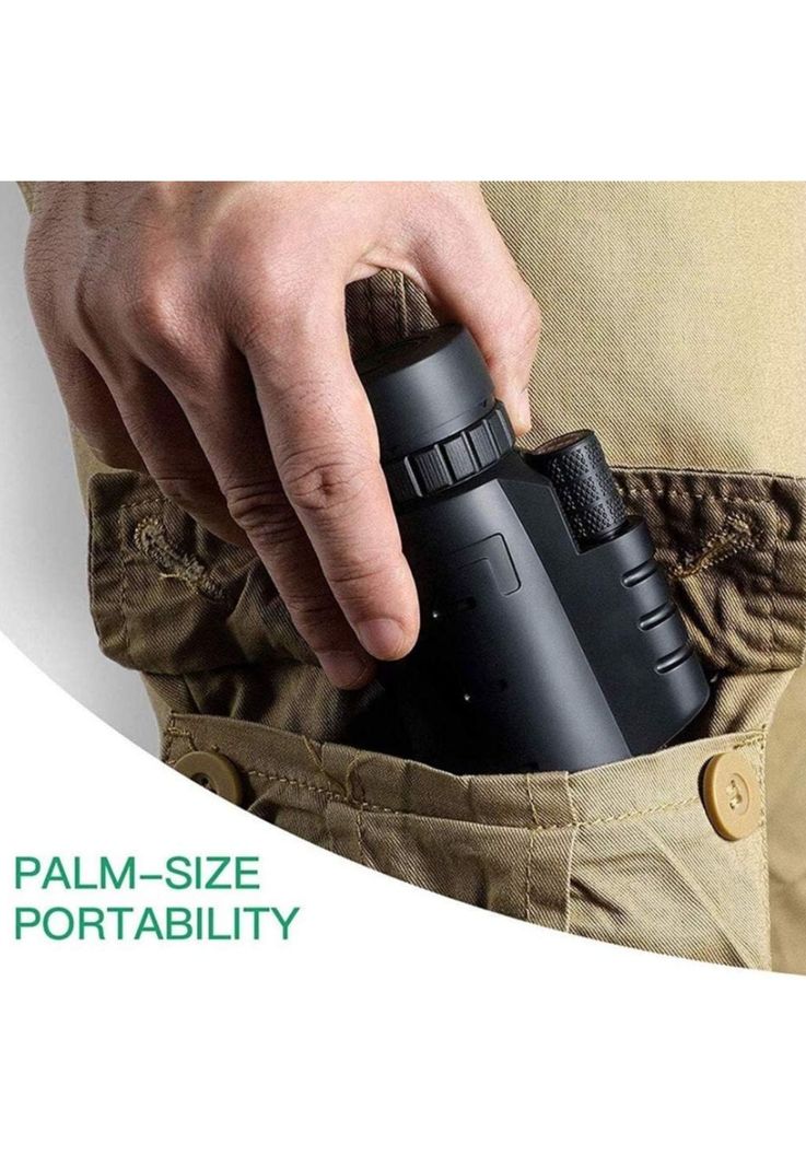 Telescopio Monocular Portátil Exteriores HD Brújula-5