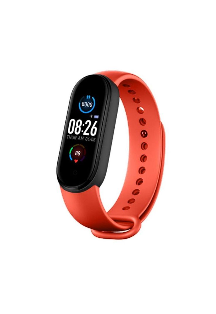Reloj Inteligente Smart Band Bluetooth Rojo-0