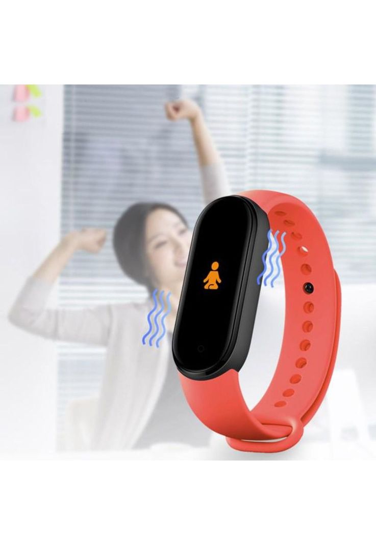 Reloj Inteligente Smart Band Bluetooth Rojo-4