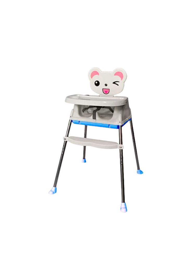 Silla Comer Bebe Infantil 3 En 1 Ajustable Celeste-0