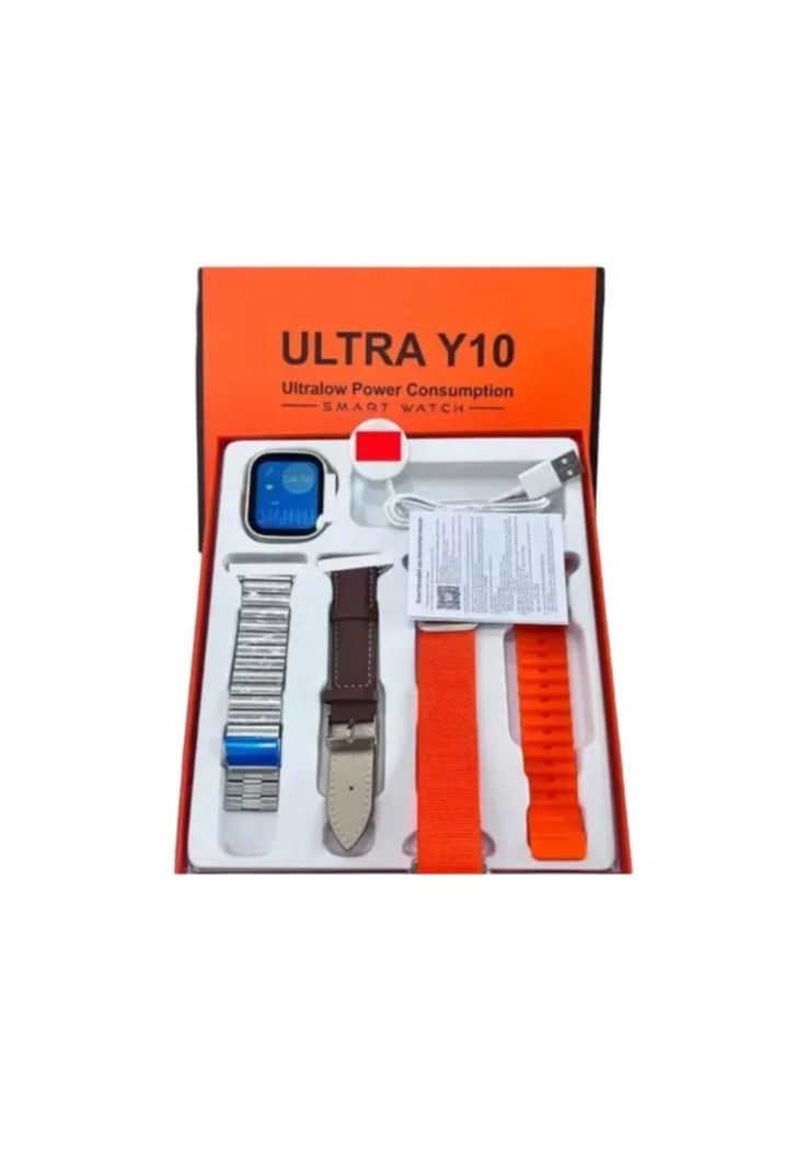 Reloj Smartwatch Ultra Y10 Bluetooth 4 Correas Intercambiables-2