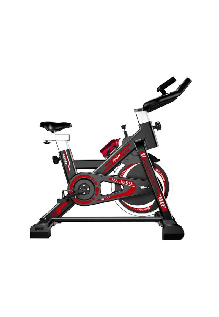 Bicicleta Estática Spinning Profesional 120 KG Rojo-0