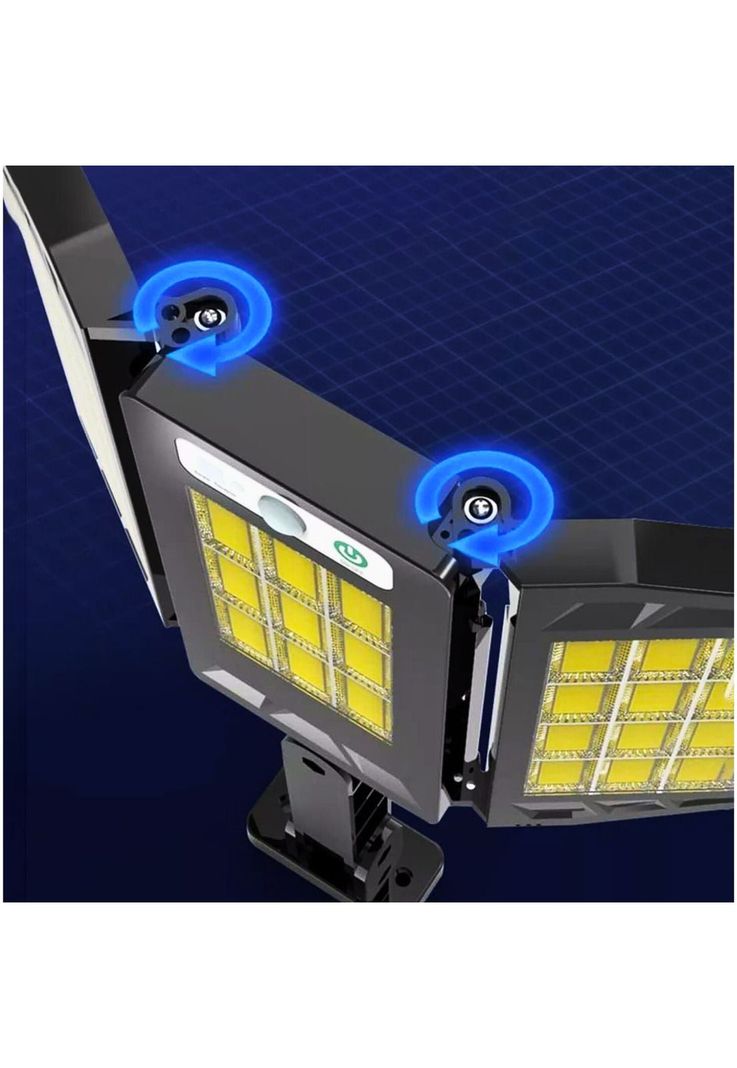 Lámpara Luz LED Solar 3 Paneles Jardín-4