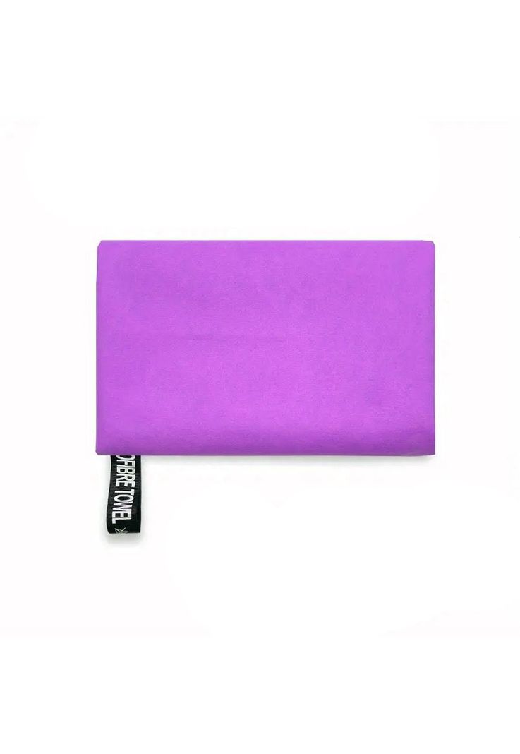 Set 3 Toallas Baño Viaje Microfibra Secado Rápido Violeta Claro-1