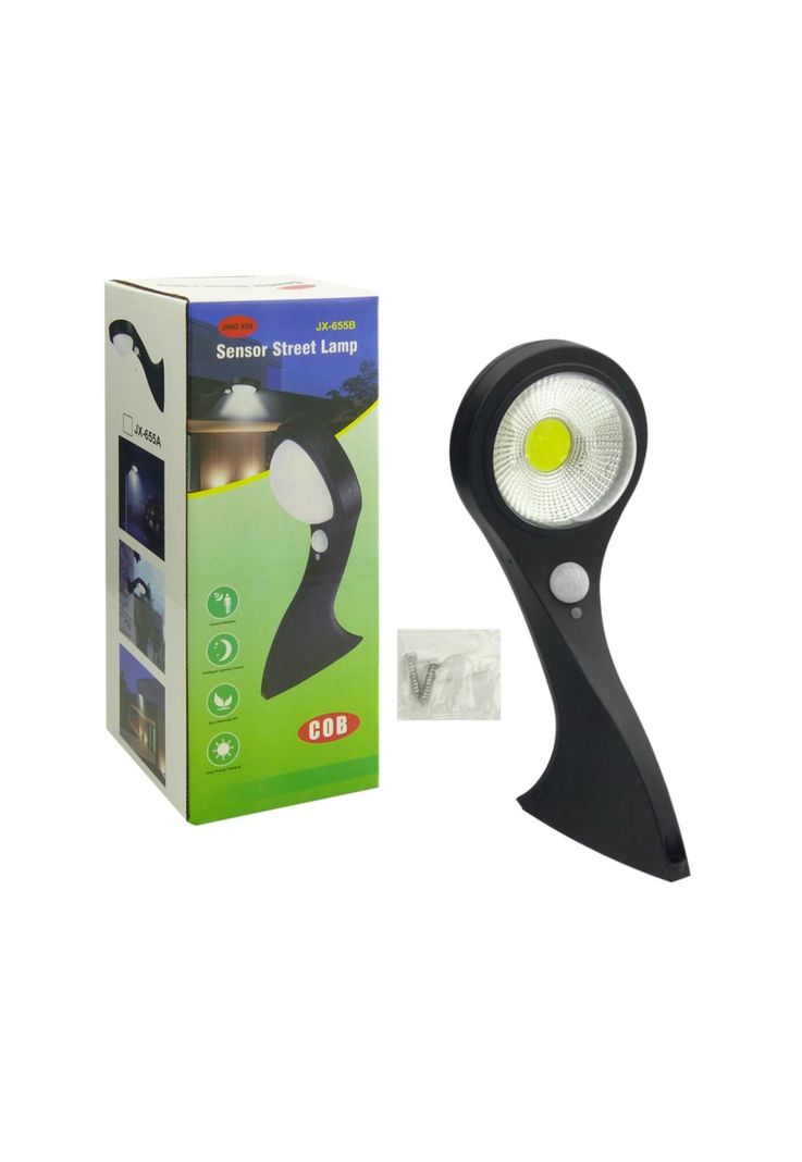 Foco Solar Pared LED COB Sensor Movimiento-2