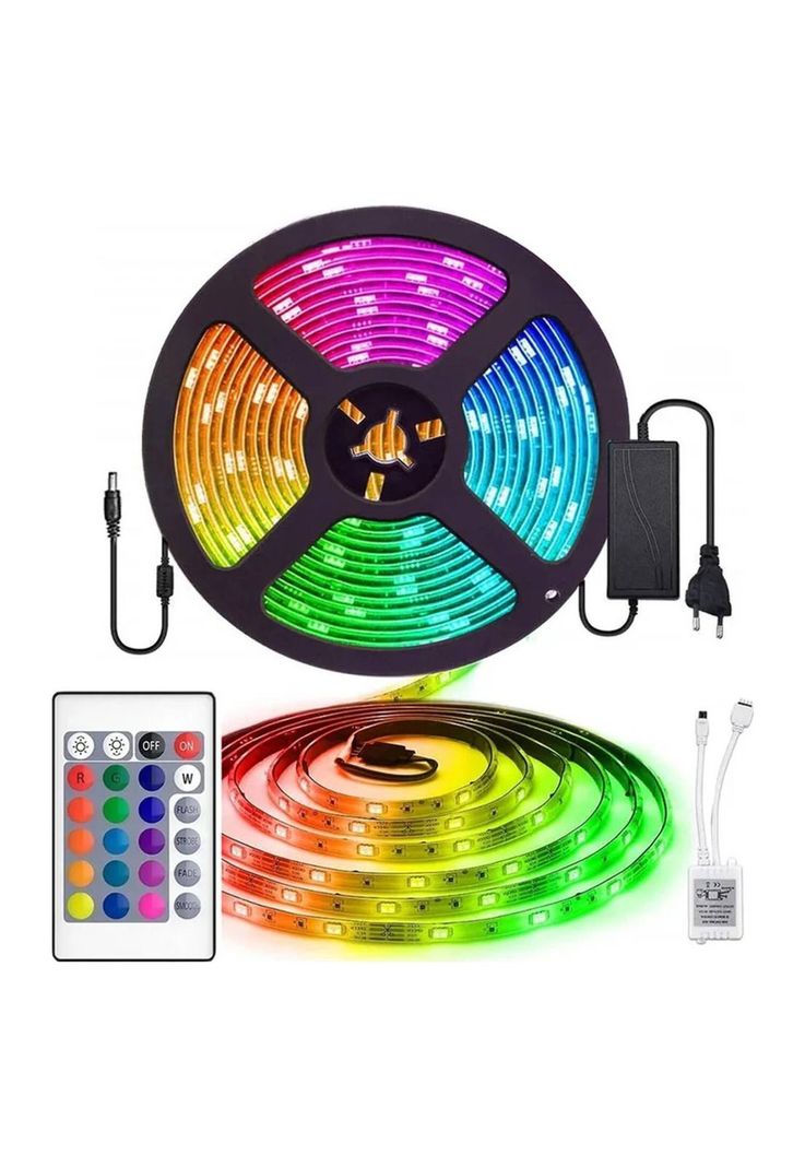 Cinta Tiras Luz LED Multicolores RGB 500 CM-1