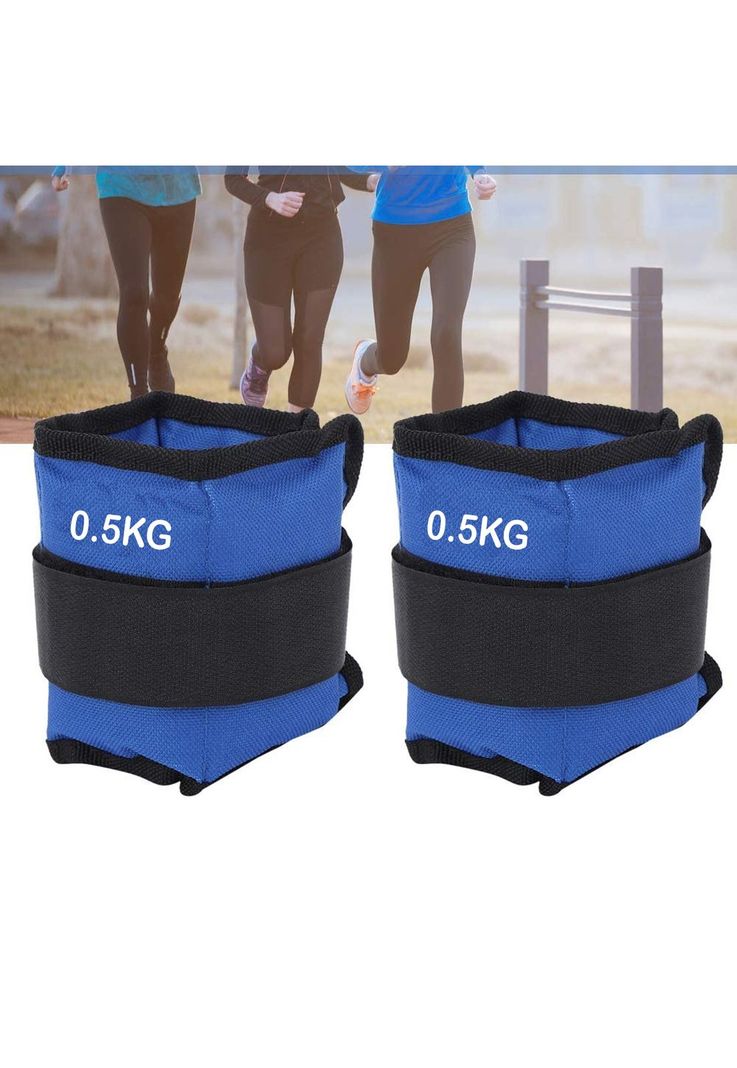 Pesas Deportivas Tobillos Muñeca 1 KG Azul-5