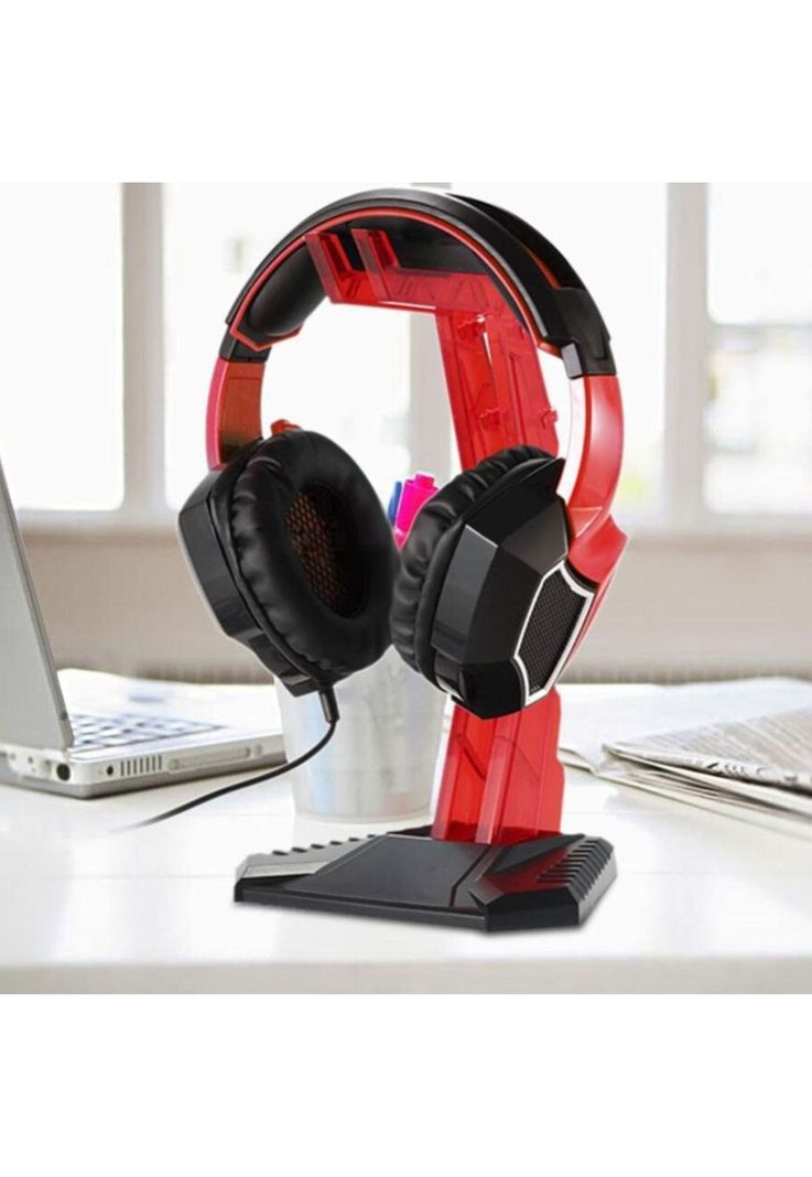 Base Soporte Audífonos PRO Gamer Rojo-5