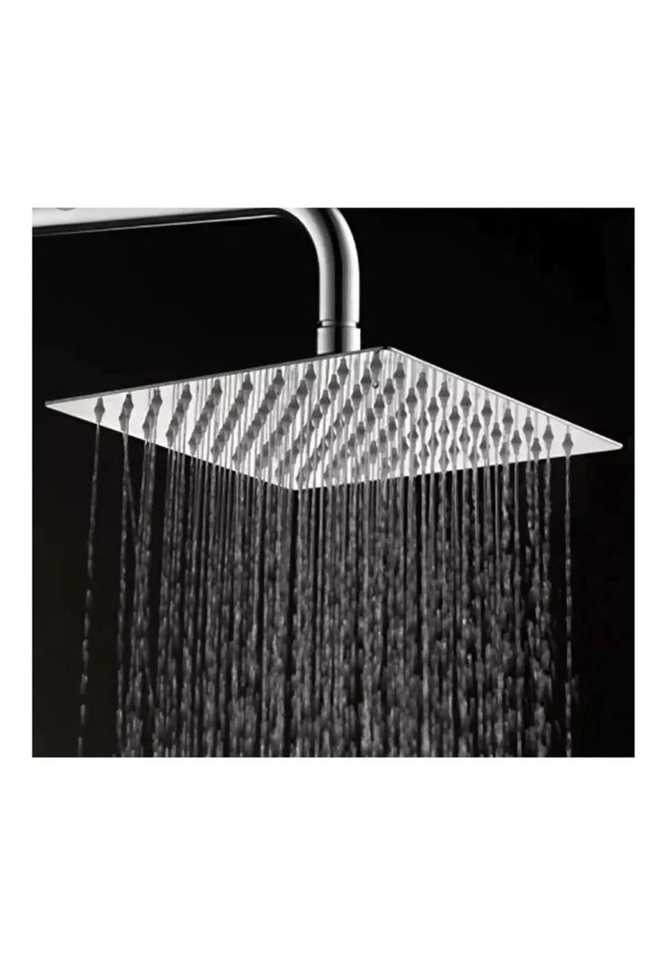 Columna Ducha Plato Plano Moderna Metal Cromado-1