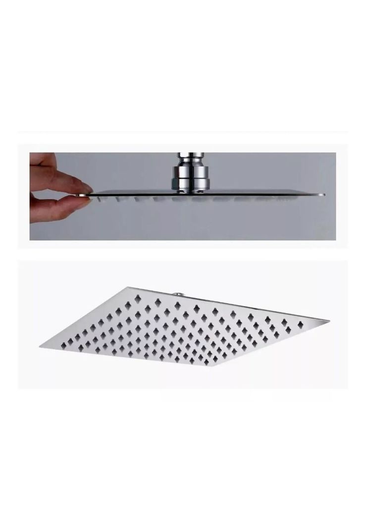 Columna Ducha Plato Plano Moderna Metal Cromado-2