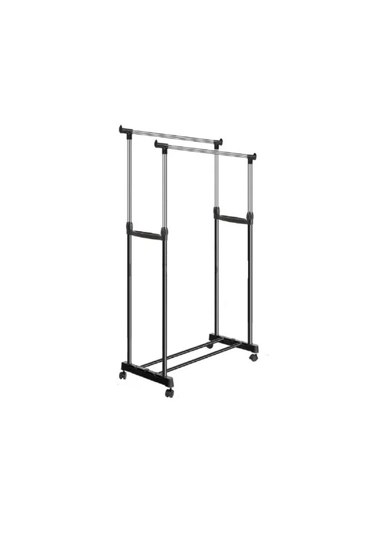 Perchero Doble Organizador Colgador Ruedas-1